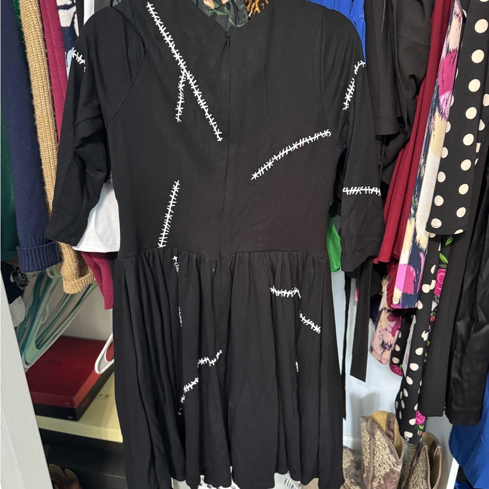 Vixen by Micheline Pitt Batman Returns stitch dress. Lg. - Picture 3 of 3